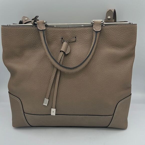 NWT Frye Faye Shoulder Bag- Gray/Taupe - Picture 2 of 11